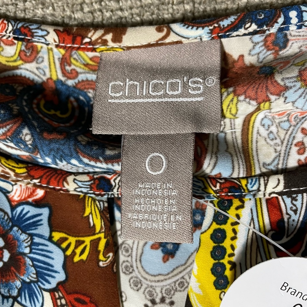 NWT Chico’s Paisley Keyhole Pullover Tunic - Picture 7 of 10